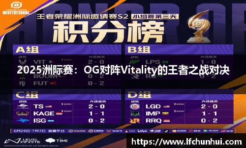 2025洲际赛：OG对阵Vitality的王者之战对决